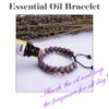 Aromatherapy Essential Oil Diffuser Bracelet Lava Stone Bead Gemstone Anxiety Diffuser Bangle Cuff Bracelet(Purple)