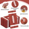 Kochorie 100 Pieces Football Napkins Disposable Football Party Napkins 7.8 x 4.3 Inches Football Paper Cocktail Napkins Football Birthday Supplies Decorations for Football Party Game Day