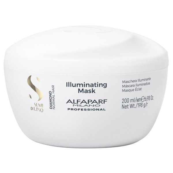 Alfaparf Milano Semi Di Lino Diamond Illuminating Hair Mask - Deep Conditioning Hair Treatment For Damaged & Dry Hair (6.98 oz)