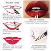 KUNSHNBEI Violet Lip Liner and Lipstick Set Kit, Long Lasting color 2 in 1 Lipstick with Lip Liner Pencil Combo, Lipliner Pencil, Waterproof 24 Hour lipstick with lip liner