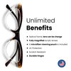 Brown Stripes Cat Eye Reading Glasses for Women to Look Stylish, Fashionable with High Vision- Comfortable for All Face Shape Womens Reading Glasses -Solid & Sturdy Reader - 2.75 Reading Glasses Women