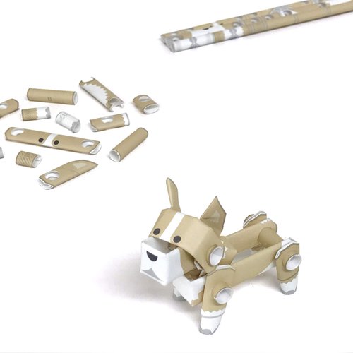 PIPEROID Animals Corgi Dog - Japanese 3D Paper Dog Puzzle DIY Origami Kit for Kids and Adults