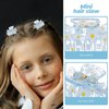 POPETPOP Hair Clips Set - 12 Pcs Claw Clips, 1.5 Inch Small Hair Clips, Girls Hair Clip for Thin/Medium Hair, Printing Barrettes for Women, Non-slip Hair Clips for Styling (3 Colors)