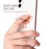 Allengel Cute Bee Phone Ring Grip Holder, Bling Phone Ring Holder Finger Kickstand Grip Compatible with iPhone and Android Phone Cases (Rosegold)