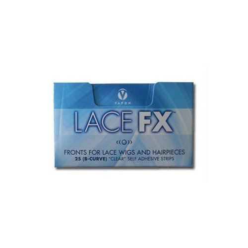 Lace FX Tape By Vapon B Curve Double Sided Super Adhesive Clear Strips for Front Lace Wigs by Vapon, INC BEAUTY