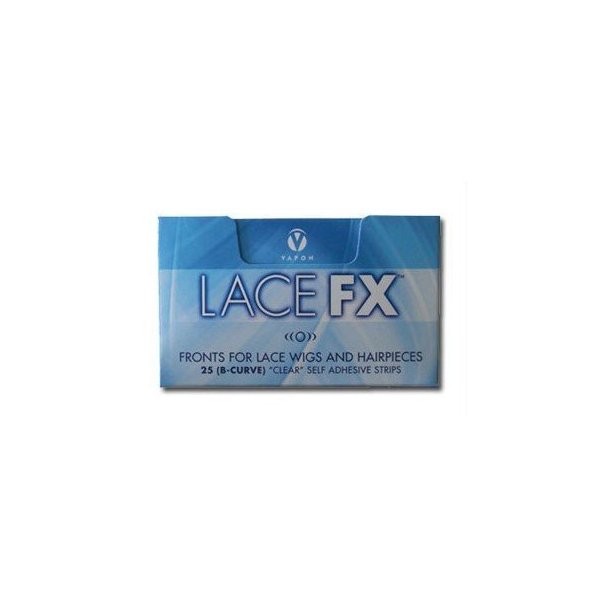 Lace FX Tape By Vapon B Curve Double Sided Super Adhesive Clear Strips for Front Lace Wigs by Vapon, INC BEAUTY