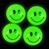 Bulk Bouncy Balls Glow in The Dark - 24 Pcs (1inch / 27mm) Diameter, High Bouncing, Small Rubber Smile Face Bouncing Balls for Kids, Vending Machines, Game Prize Toys, Party Favor, Gift Bag Filler