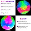 Skylety 2 Pieces Light up LED Dog Ball Elastic Flashing Ball Glowing Interactive Dog Toy Ball Flash LED Dog Ball Toy Pet Color Ball Bounce-Activated for Dogs and Puppies