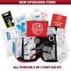Swiss Safe 2-in-1 First Aid Kit (120 Piece) + Bonus 32-Piece Mini Kit: Compact, Lightweight for Emergencies at Home, Outdoors, Car, Camping, Workplace, Hiking & Survival