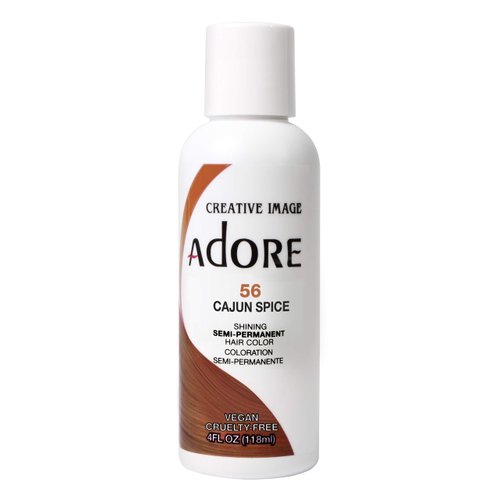 Adore Semi Permanent Hair Color - Vegan and Cruelty-Free Hair Dye - 4 Fl Oz - 056 Cajun Spice (Pack of 2)