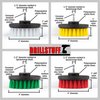Drill Brush Attachment Power Scrubber Brush Set - 4in 4 Piece Soft, Medium and Stiff Power Scrubbing Brush Drill Attachment – Spinning Brush for Cleaning Showers, Tubs, Bathroom, Tile, Grout, Carpet