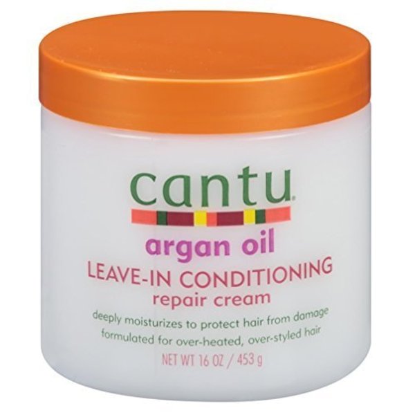 Cantu Argan Oil Leave-In Conditioning Repair Cream 16oz (2 Pack)