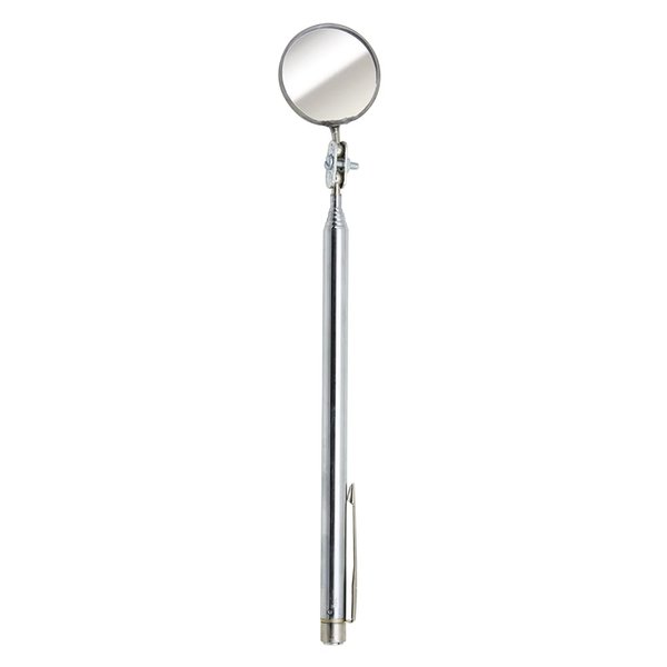 Ullman HTS-2 Glass High-Tech Telescoping Inspection Mirror, 3-1/4" Diameter, 6-1/2" to 29-1/2" Extended Handle Length, Clear, (Model: 758-HTS-2)