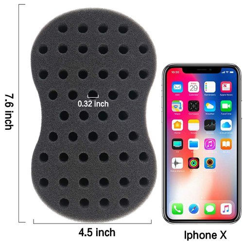 Small Holes Afro Hair Brush for Big Curl Dreading and Curling - Barber Tool for Men and Women