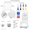 DIY Board Game Kit - Make Your Own Board Game Kit with Double-Sided Blank Game Board, Blank Board Game Box, Board Game Pieces, Board Game Accessories