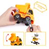 Lesheng space Construction Worker Costume for Boys, Pretend Builder Career Outfit with Self-Assembly Engineer Truck, Role Play Dress Up for Halloween