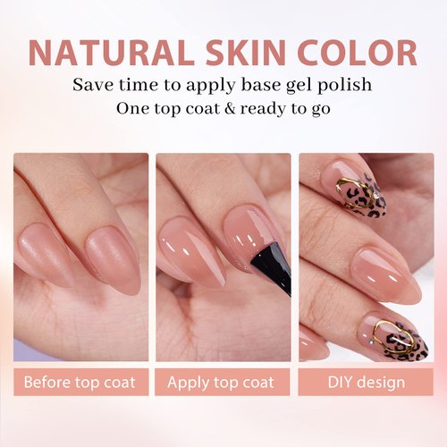 BTArtbox Short Almond Press on Nails - 5 Colors XCOATTIPS Pre-colored Soft Gel Nail Tips, 640pcs Full Cover Natural Fake Nails Extensions for Easy DIY Nail Art