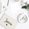 The Cotton & Canvas Co. Personalized Name Heart Cosmetic Bag and Travel Makeup Pouch