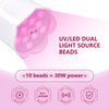 Makartt UV Nail Lamp: Mini UV Light for Gel Nails Polish Luminoza 10W Rechargeable LED Nail Light Nail Dryer with 4 Timers & Auto Sensor, Fast Curing Goosenecks UV Lamp for Home Nail DIY Manicure