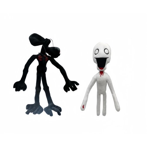 HENGTEE 2 PCS Siren Head Toy Plush Toy Siren Head Monster Plush Stuffed Toys Halloween Christmas Birthday Party Suitable Plush Toys (Black)