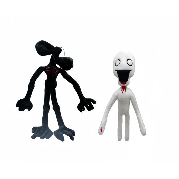 HENGTEE 2 PCS Siren Head Toy Plush Toy Siren Head Monster Plush Stuffed Toys Halloween Christmas Birthday Party Suitable Plush Toys (Black)