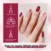 VENALISA Dark Red Gel Nail Polish, 12ml Claret-Red Gel Polish Deep Red Color Soak Off UV LED Nail Gel Polish Nail Art Starter Manicure Salon DIY at Home, 0.43 OZ