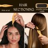 2PCS Boar Bristle Hair Brush Slick Back Hair Brush for Sleek Ponytail Bun & Smoothing Baby Hairs- Soft Medium Smoothing Hairbrush to Style,Polish & Lay Hair Down Flat- Wooden Hair Brush for Men Women