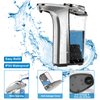 PZOTRUF Automatic Soap Dispenser, Touchless Dish Soap Dispenser 17oz/500ml with Infrared Sensor, 5 Adjustable Soap Levels, Liquid Hand Soap Dispenser for Bathroom Kitchen (Silver)