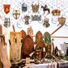 22 Pcs Medieval Knight Birthday Decorations Medieval Hanging Swirls Knight Crown Stone Wall Medieval Party Decorations Spiral Renaissance Decor Castle Decorations for Medieval Themed Party Supplies
