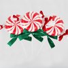 Wiooffen 80Pcs Christmas Peppermint Candy Paper Plates Party Supplies Decorations Candy Mint for Happy New Year Holiday Xmas Peppermint Party Supplies Red and White Striped Disposable Paper Tableware