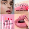 YIBABY 4 Pcs Fruity Colour Changing Lipstick, Moisturizing and Long Lasting Lip Balm with Vitamin E, Hydration, Lightweight Texture, Tinted Lip Balm with Gift Box for Girls and Women (B, 4 PCS)