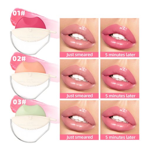 Jolilab 2 Pcs Changing Lipstick.Long Lasting Lip Gloss.Lip Balm Tinted Magic Makeup.Magic Temp Color Change Matte Lip Gloss Makeup.0.2oz (01+03)