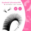 TDANCE Easy Fan Lash Extension Rapid Blooming Volume Eyelash Extensions C CC D DD J B L Curl 0.03-0.12mm Thickness Easy Fan Volume Lashes Self Fanning Eyelashes Extension (D-0.07,8-15mm)