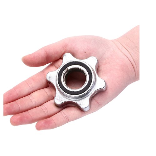 Emivery 2Pcs 25mm Standard Barbell Spin-Lock Collars Screw Clamps Dumbell Weight Lifting for Weight Training Fitness Exercise