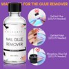 Makartt Nail Glue Remover for Press on Nails - 30ML Press On Nail Remover Easy Removal Debonder for Glue on Nail Tips,Non-Acetone Nail Polish Remover