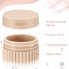 Maxcheck 4 Pcs Travel Containers for Toiletries Small Silicone Cream Jars 0.68 oz Travel Size Containers Leak Proof Travel Accessories with Lid for Cosmetic Body Hand Skin Cream Bottles