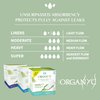 Organyc New and Improved 100% Certified Organic Cotton Overnight Feminine Pads, Heaviest Flow, Super Absorbency 2.0, 7 Count