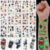 Halloween Party Favors, 30 Sheets Luminous Halloween Temporary Tattoos for Kids, Glow In The Dark Tattoos Stickers for Boys Girls Birthday Decorations Gifts, Halloween Goodie Bags Stuffers Supplies