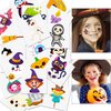 LOMIMOS Halloween 120PCS Temporary Tattoo,Waterproof Removable Stickers for Children Adults Party Favors Festival Decoration