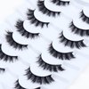 Wleec Beauty Lashes Short Cat Eye Lashes 13mm Fluffy False Eyelashes Wispy 7 Pairs 3D Faux Mink Lashes SF86