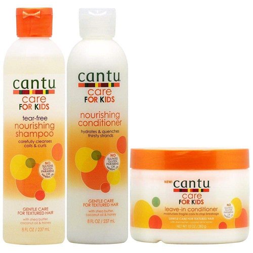 Cantu Care for Kids Nourishing Shampoo & Conditioner & Leave-in Conditioner "Set"