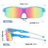 DUCO Sports Youth Baseball Sunglasses for Kids Unbreakable TR90 Frame Lightweight Sun Glasses for Boys and Girls DK261
