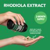 Rhodiola Rosea Supplement - Herbal Adaptogen for Mental and Physical Performance Support (3% Salidrosides, 3% Rosavins Extract) - 60 Count - Vegan, Non-GMO, and Gluten-Free Capsules - 2 Month Supply