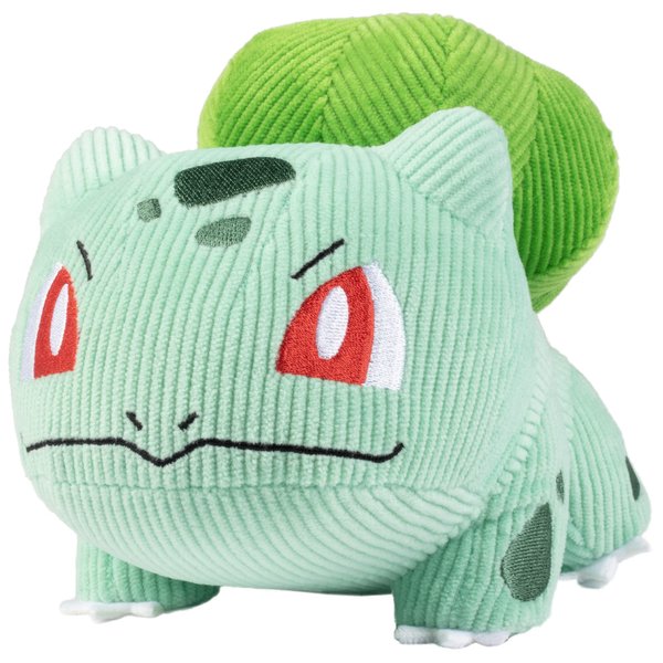Pokémon 8" Bulbasaur Corduroy Fabric Plush - Limited Edition - Officially Licensed - Quality Soft Corduroy Stuffed Animal Toy Figure - Christmas Stocking Stuffer Gift for Kids, Boys, Girls - 2+
