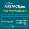 TevraPet FirstAct Plus Flea and Tick Topical for Cats over 1.5lbs, 3 Dose Waterproof Flea and Tick Control/Prevention for 3 Months