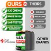 Flea and Tick Prevention for Dogs Chews - Natural Dog Flea and & Tick Control - Advanced Oral Pills Supplement Treatment for All Breeds & Size - Vet Formulated - Soft Chewables - Made in USA