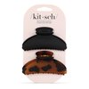Kitsch Medium Claw Clips, Medium Hair Clips for Women, Stylish Hair Claw Clips for Thick Hair & Thin Hair, Cute Medium Hair Clip & Claw Clip for Teen Girls, Hair Accessories, 2pc set