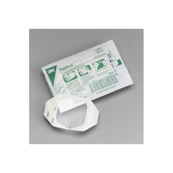3M Tegaderm Transparent Film Dressing, Picture Frame Style, with Label, 2-3/8" x 2-3/4" - Pack of 20