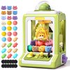 Claw Machine for Kids, Mini Vending Machine with Game Coins & Music, Prize Dispenser Toys for Girls and Boys, Electronic Claw Game Machine for Party Birthdays, Includes 30 Mini Toys (Dinosaur)