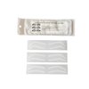 Generic Eyebrow airbrush sticker stencil disposable 6 pairs eyebrow tint stickers, White transparent